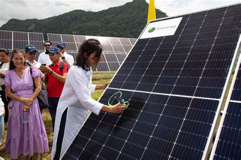 Empresas Espa Olas En Latam Grenergy Inaugura Mw En Colombia Pv