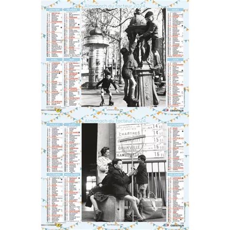 Calendrier De La Poste Almanach Du Facteur Photos De Doisneau