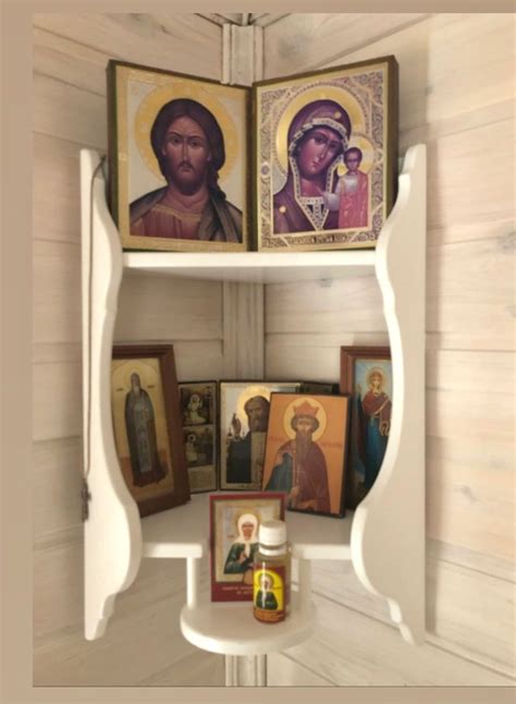 Угловая полочка для Икон – заказать на Ярмарке Мастеров – JWKLGRU ...