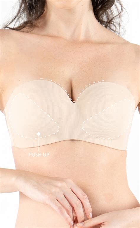 Shop Online For The Perfect Lift And Support With Lace Strapless Push Up Bra Celessa Soft Clothing