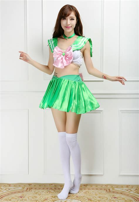 Sailor Moon Swimsuit Cosplay Costume Neptune Mars Full Set Sexy Bikini