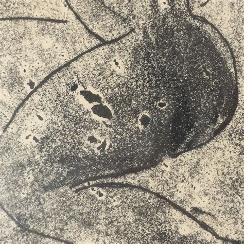 Signed Modernist Posed Nude Lithograph