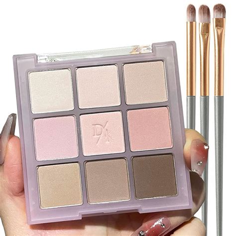 Nude Eyeshadow Palette Eye Shadow Pallets For Women With Pcs Brushes Brown Pink Matte Naked