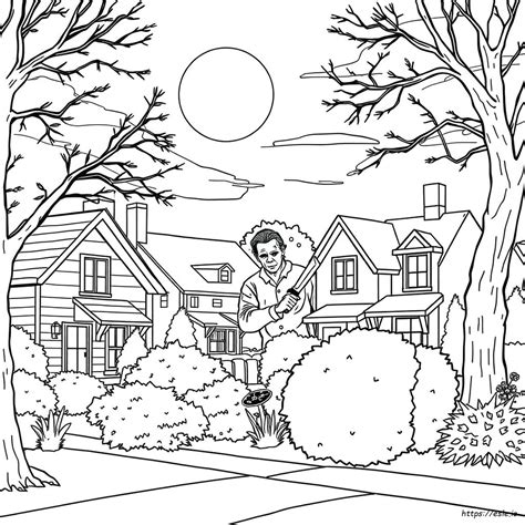 michael myers coloring pages 2