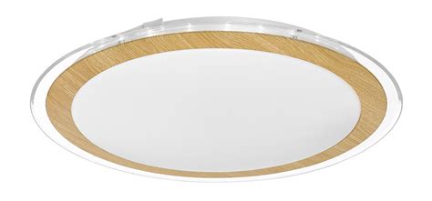 Telbix Astrid 30w Dimmable Satin And Oaktri Colour Led Oyster Ceiling Light Astrid Oy43 Ok3c