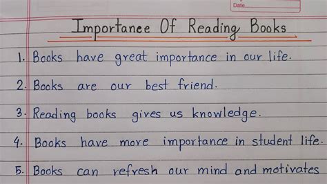 Lines Essay On Importance Of Reading Books Essay On Importance Of