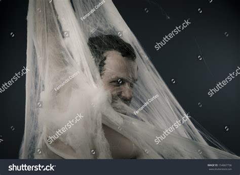Naked Man Caught Spider Web Stock Photo Shutterstock