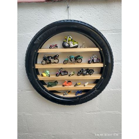 Expositor Suporte Estante Pneu Moto Hot Wheels Shopee Brasil