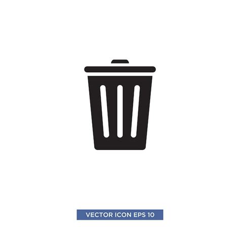 Premium Vector Trash Can Icon Vector Illustration