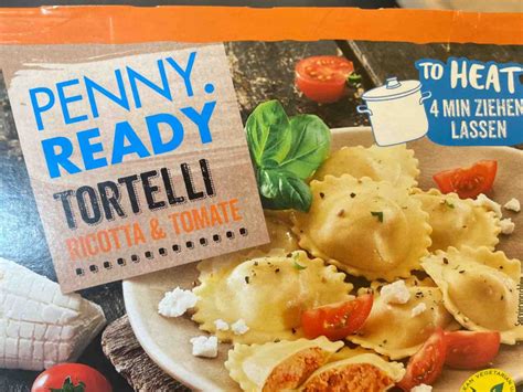 Penny Ready Tortellini Ricotta Und Tomate Kalorien Neue Produkte Fddb