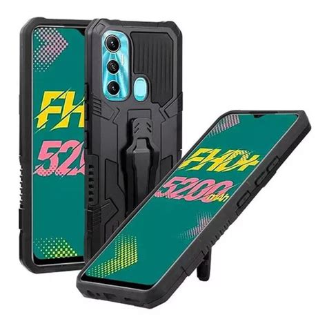 Funda Con Clip Para Infinix Hot 11 Color Gshield Negro MercadoLibre