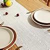 Amazon Chassic Rustic Farmhouse Style Linen Table Runner Boho