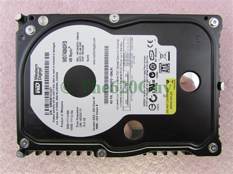 Western Digital WD740ADFD-00NLR1 Raptor 74GB 10K RPM SATA Hard Drive ...