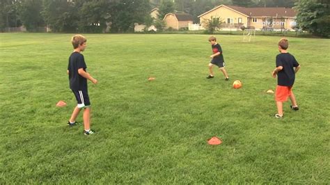 Youth Soccer Skills Pass Move Drill Fruitport Soccer Club Hd Youtube