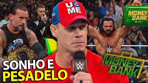 DREW GANHOU E FALHOU O CASH IN CENA APOSENTADO RESULTADOS DO WWE