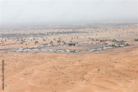 Hot And Arid Desert Sand Dunes Terrain In Sharjah Emirate In The United