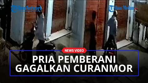 Aksi Heroik Pria Pemberani Gagalkan Pencurian Sepeda Motor Di Kos