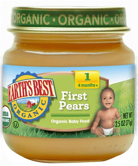 Earth S Best Organic Stage Baby Food First Pears Oz Jar