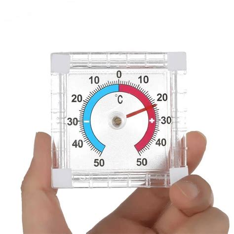 Уличный оконный термометр с биметаллической пружиной (на липучке ...