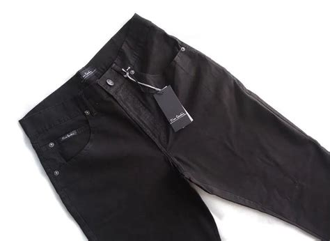 Cal A Pierre Cardin Masculina Chino Preta Sarja Tradicional