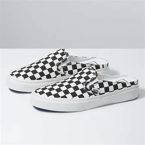 Checkerboard Classic Slip On Mule Shop At Vans