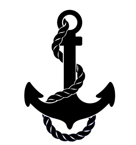 Anchor With Rope Svg Etsy