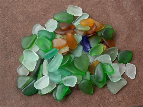 Bulk 100 Pcs Authentic Sea Glass Colored Genuine Surf Tumbled Sea Glass For Art Jewelry And Crafts