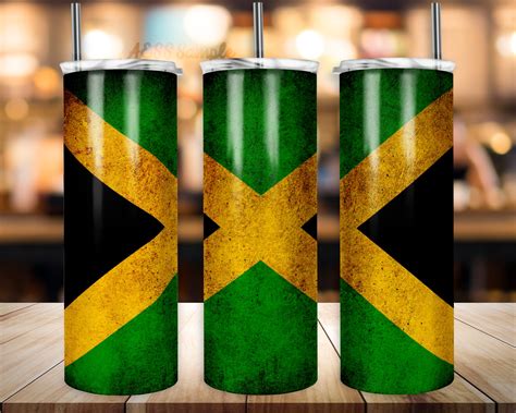 Jamaican Flag Tumbler Design 20oz Tumblers Tumbler Wrap Etsy