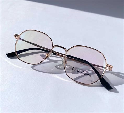 NOWE Okulary oprawki złoto - czarne ENZO COLINI 13032 C2 złoty kolor