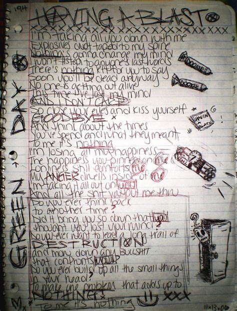 Green Day lyrics by volcomxx on DeviantArt