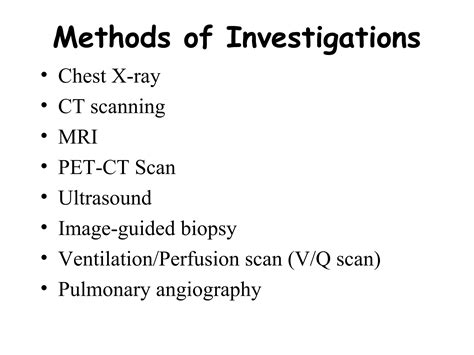 Chest Xray And Other Imaging Investigations Of Chest Ct Chest Hrct