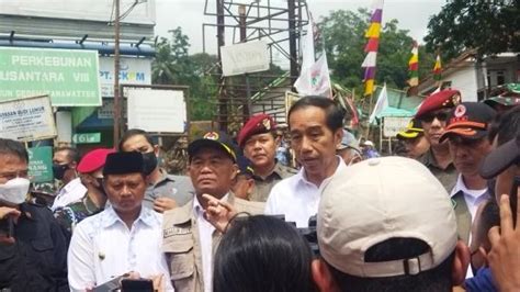 Jokowi Tinjau Lokasi Terdampak Gempa Cianjur Minta Prioritaskan