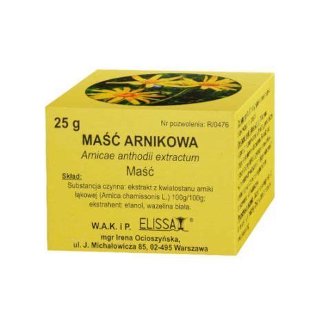 Maść arnikowa 100 g 100 g 25 g