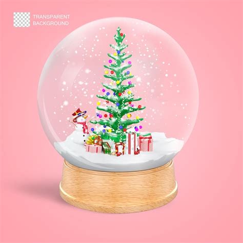 Premium Psd D Rendering Of Christmas Tree Globe