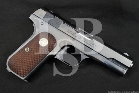 Colt 1903 Pocket Hammerless Type Iii 32 Acp Semi Automatic Pistol 1922 Candr Lock Stock And Barrel