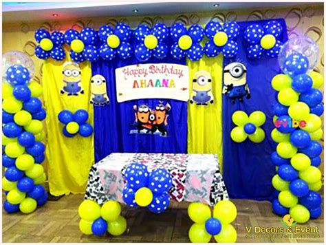 Themed Birthday Minions Decorations Pondicherry, Minions themed ...