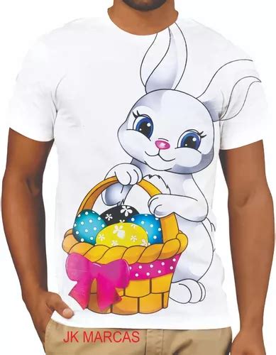 Camiseta Camisa Pascoa Festa Coelho Ovos Infantil Adulto K