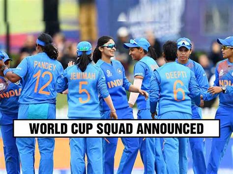 India Squad For Icc Womens World Cup 2022 Announced Sportstiger