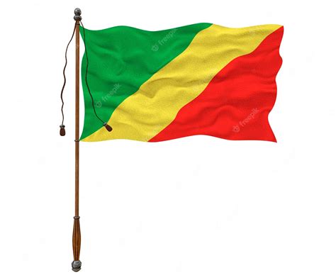 Premium Photo | National flag of congo brazzaville background with flag ...