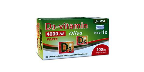 JutaVit D3 Vitamin 4000NE Oliva Kapszula 100x