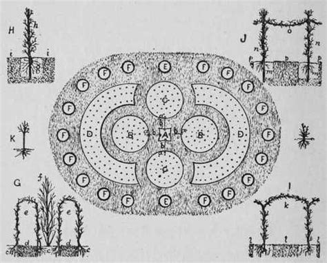 Fig. 1. Plan Of Rose Garden. I | Garden planning, Garden architecture ...