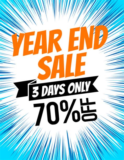 Year End Sale Flyer Template Postermywall