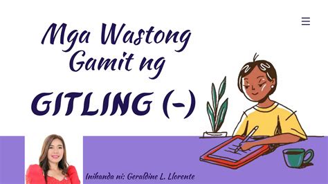 Wastong Gamit Ng Mga Bantaspptx