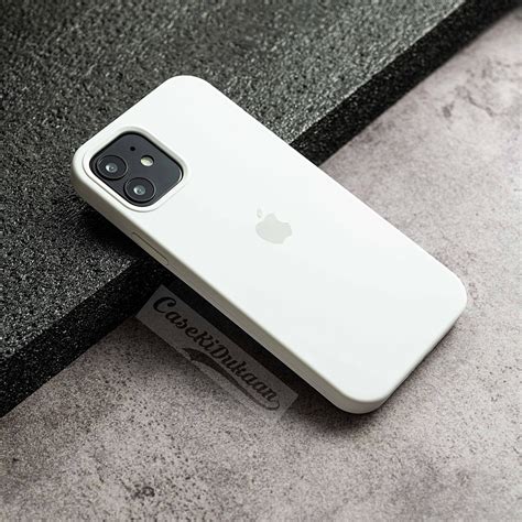 Buy White Silicon Case For iPhone 12 / 12 pro - By CaseKiDukaan