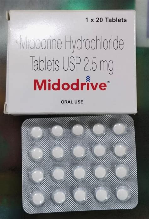 Midodrine Hydrochloride Tablets Usp Mg At Rs Box Midodrine