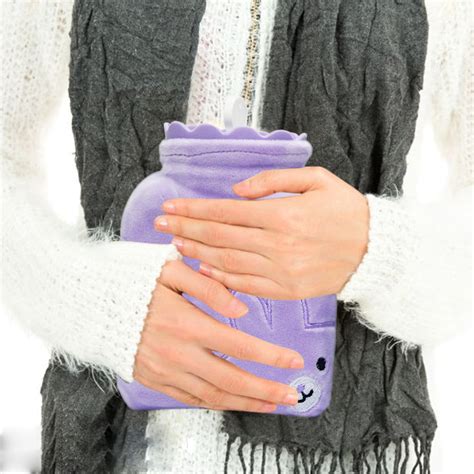 Hand Fan Rechargeable Hand Warmer Hot Water Bottle Heating Belt Soft Plush Cover For Heat Warm
