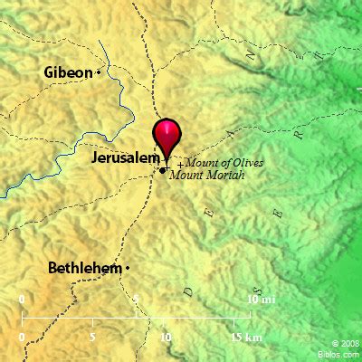 bible map mount moriah