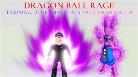 Roblox Dragon Ball Rage Training To Get Max Stats No Zenkai Part 18