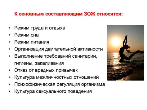 Основы здорового образа жизни студента. Физическая культура в ...