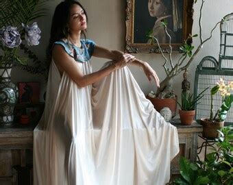 Bohemian Backless Satin Nightgown Bridal Lingerie Wedding Etsy